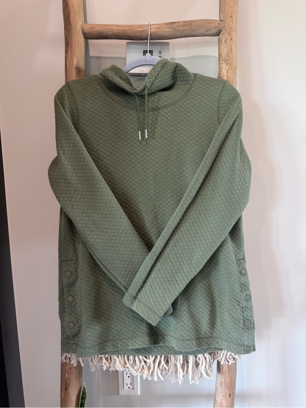 💚 L.L.Bean Quilted Funnel Neck Pullover – Size Small 💚